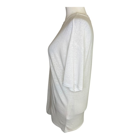 Madewell Womens Linen-Blend Crewneck Oversized Tee‎ Size Small NWT - Picture 3 of 9